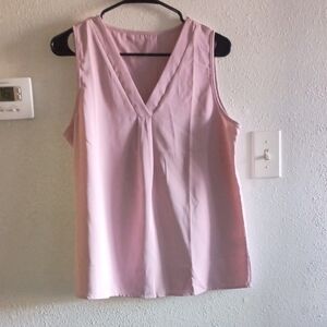 Elegant Pink Sleeveless Top